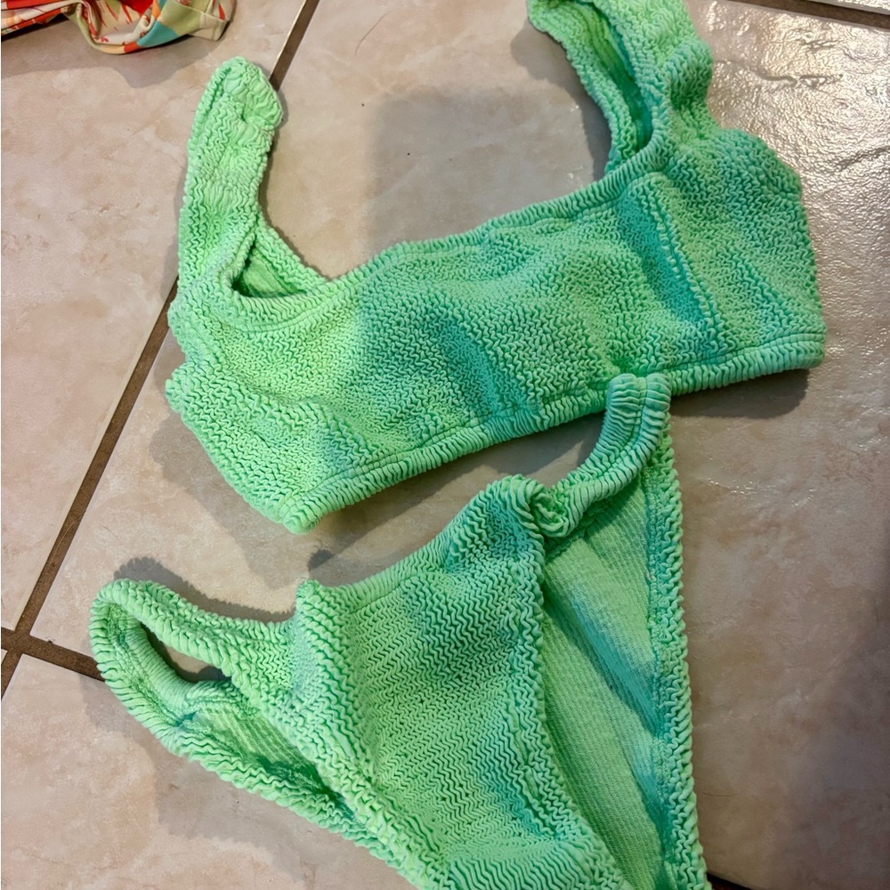 Elysian Textured Mint Green Bikini Set